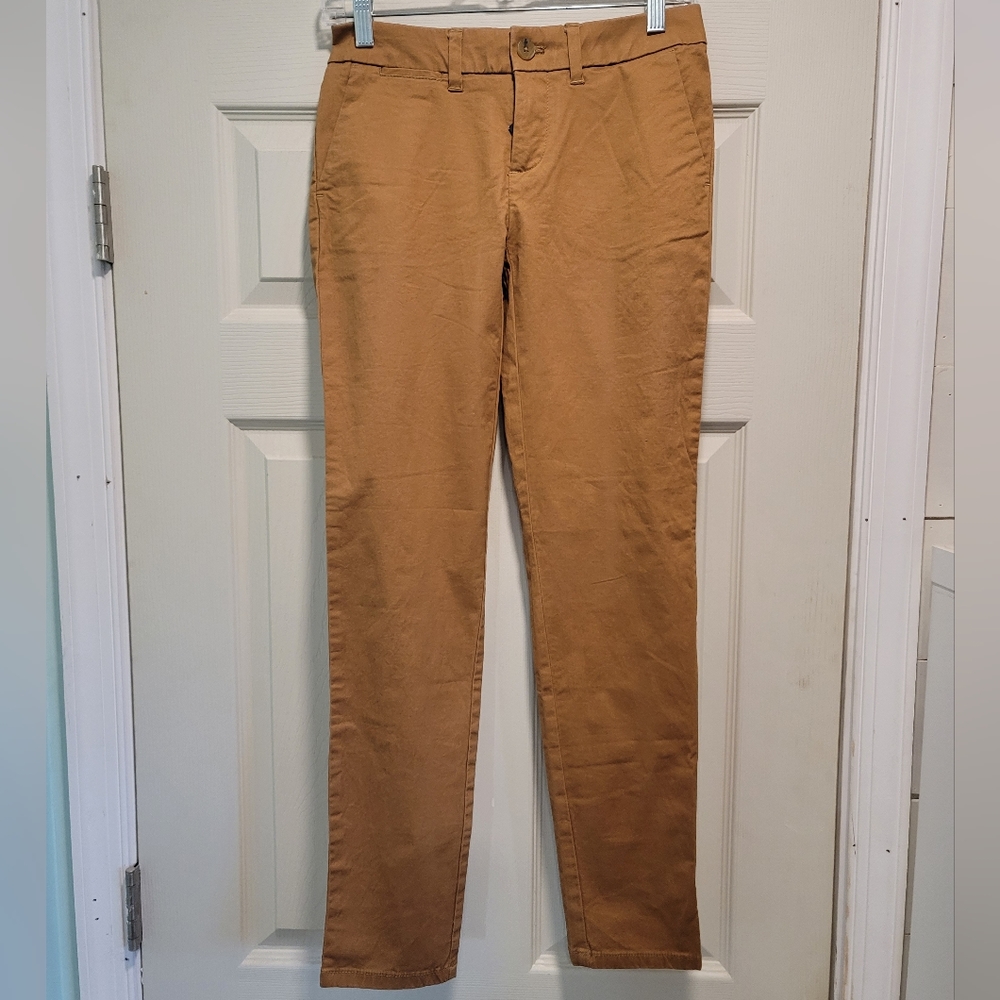 Tommy Hilfiger Pants Women’s Size 00 Beige Stretch Slim Ankle Chino Casual NWT
